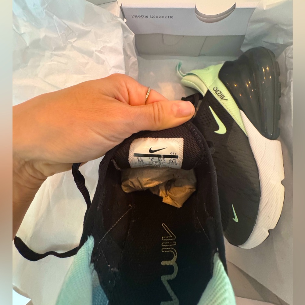 Nike Air Max 270 Black and Tiffany Shoes